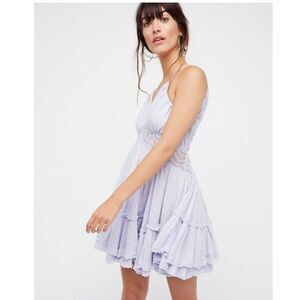 NWT Free People 200 Degree Mini Dress XS Boho CottageCore Sexy Tassel Coquette